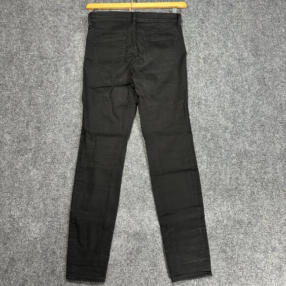 J Crew Jeans Womens 27 High Rise Skinny Black Cotton Stretch Pockets - Picture 8 of 9